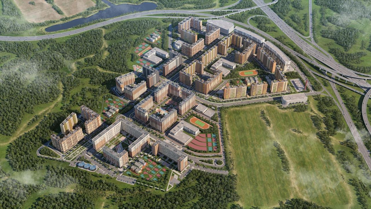 Томилино Парк | Самолет — 3D-визуализация PHOTOREAL 3D