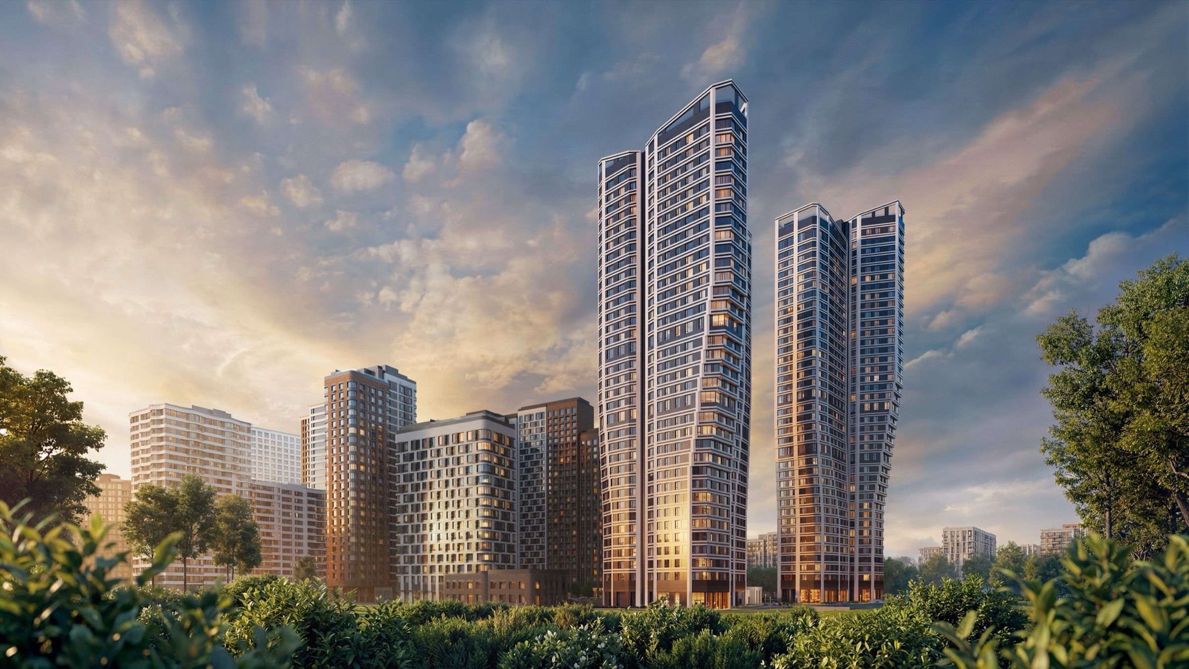 Символ, Москва — фотореалистичная визуализация для Донстрой, кадр 1